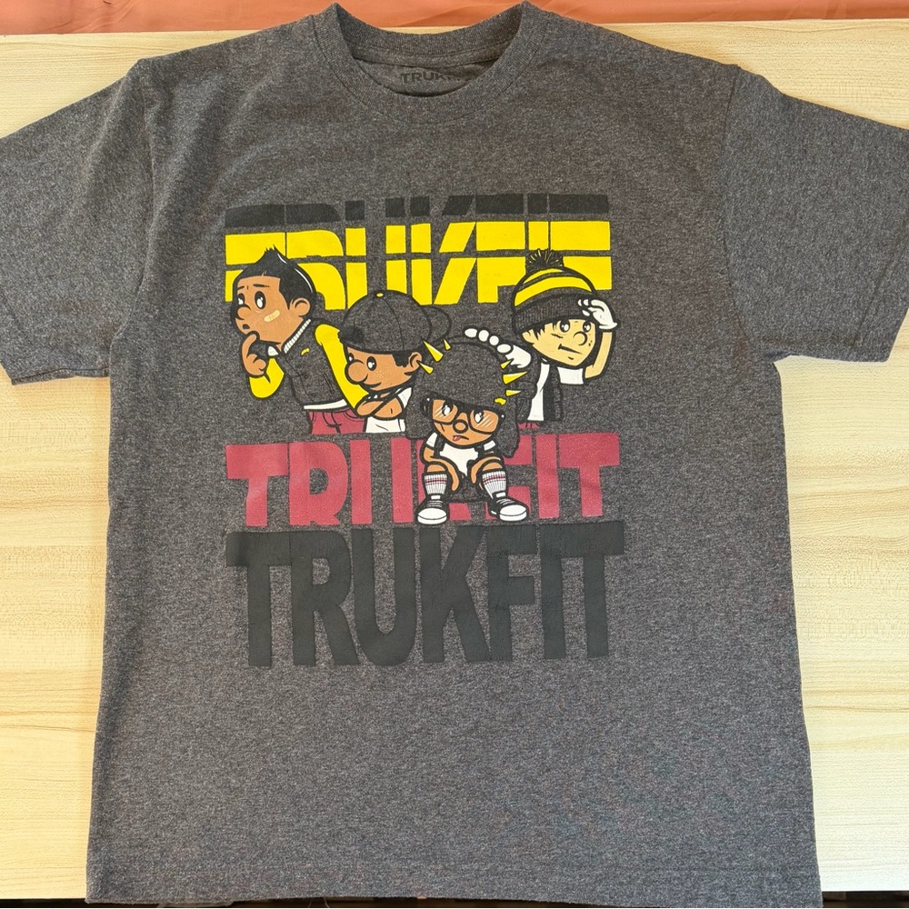 Trukfit Charcoal Tee with Bold Graphic